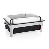 WAS Elektro Chafing Dish, GN 1/1, schwarz,