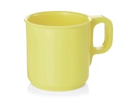 WAS Becher 250 ml, gelb, Melamin, 12