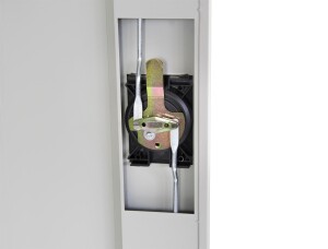 Metallschrank, Mehrzweckschrank, Aktenschrank mit 5 Ebenen, Höhe 168cm