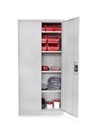 Metallschrank, Mehrzweckschrank, Aktenschrank mit 5 Ebenen, Höhe 168cm